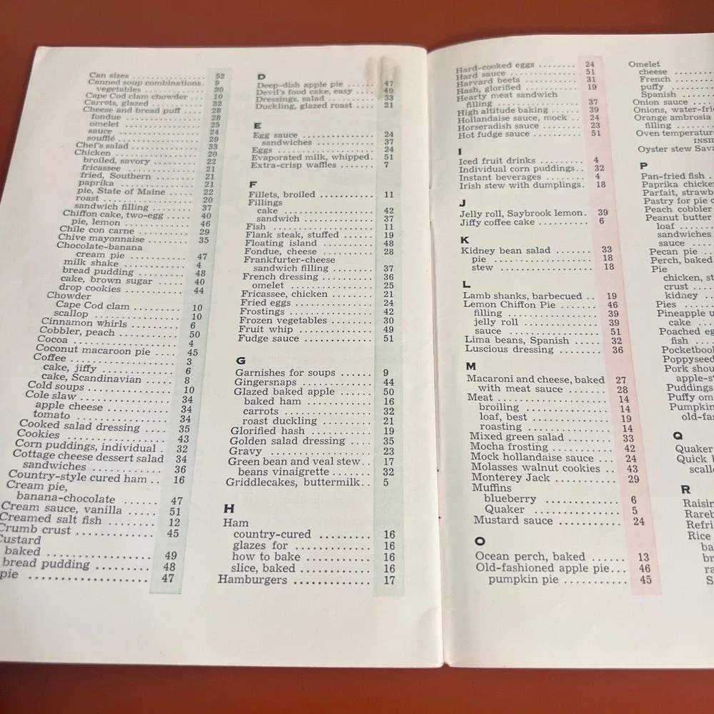 Vintage 1957 Metropolitan Cook Book Metropolitan Life Insurance Company Booklet